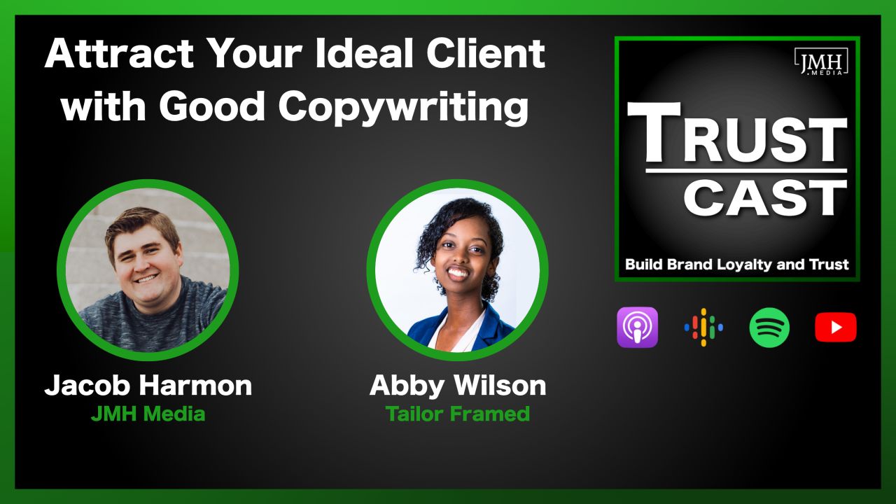 Abby Wilson Tailor Framed Attract your Ideal Client Trust Cast