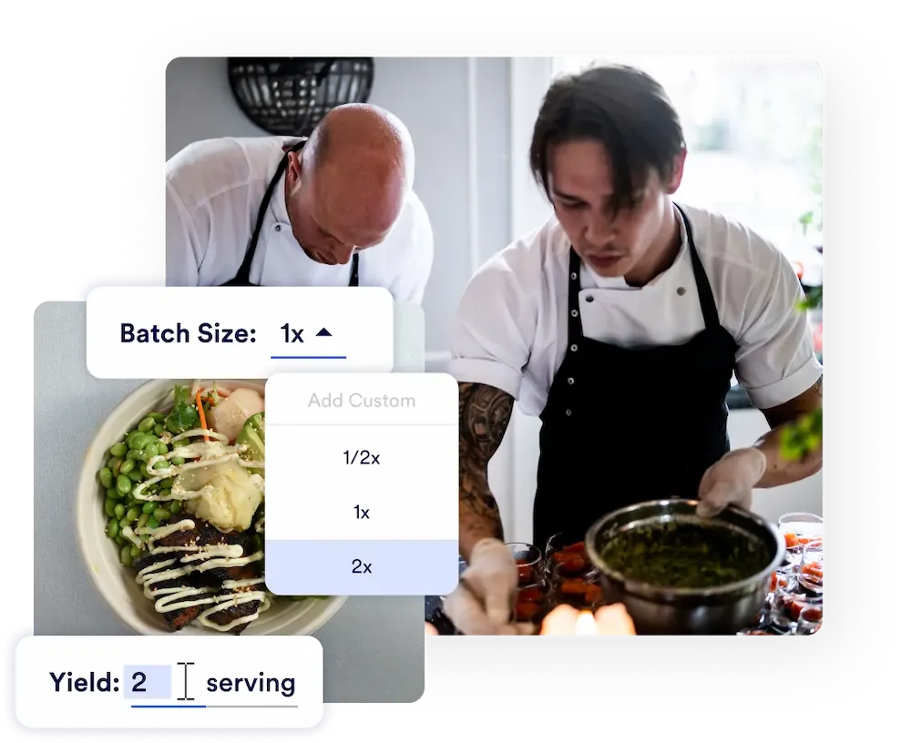 Recipe scaling and conversion software