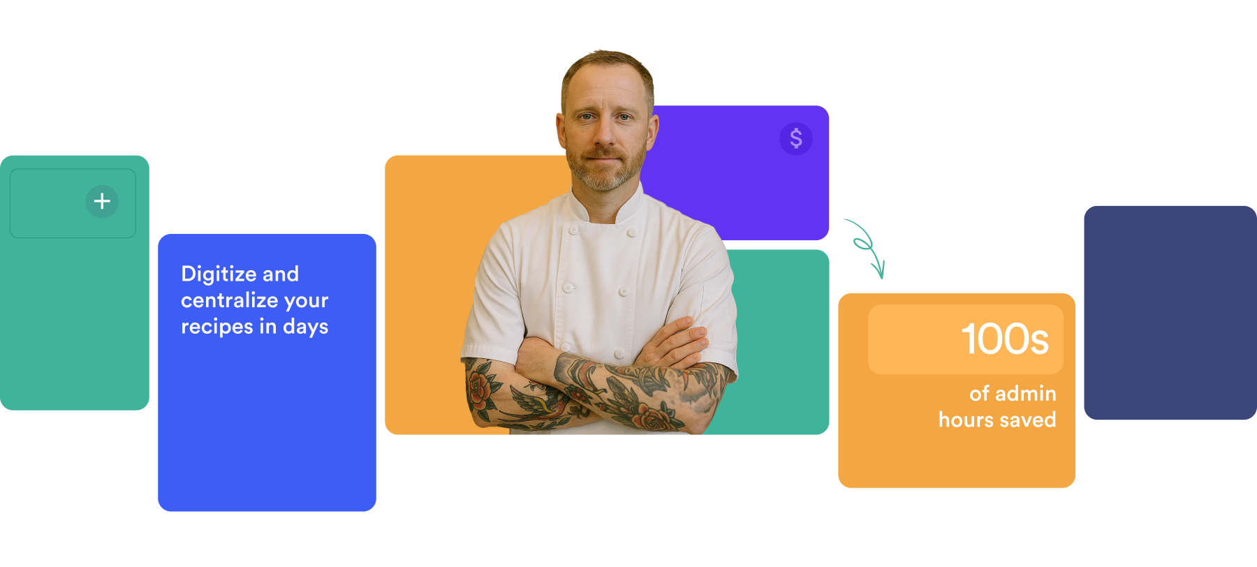 Chef with his arms crossed