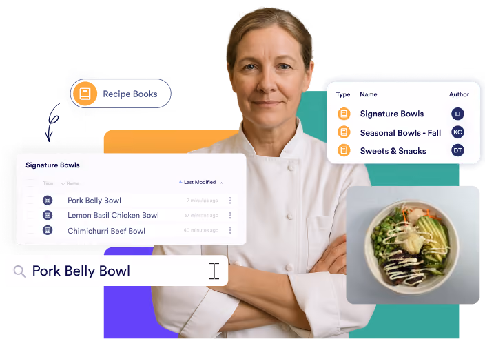 Chef with recipe organization meez interface