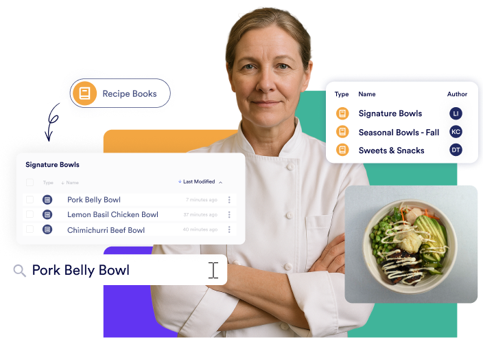 Chef with recipe organization meez interface