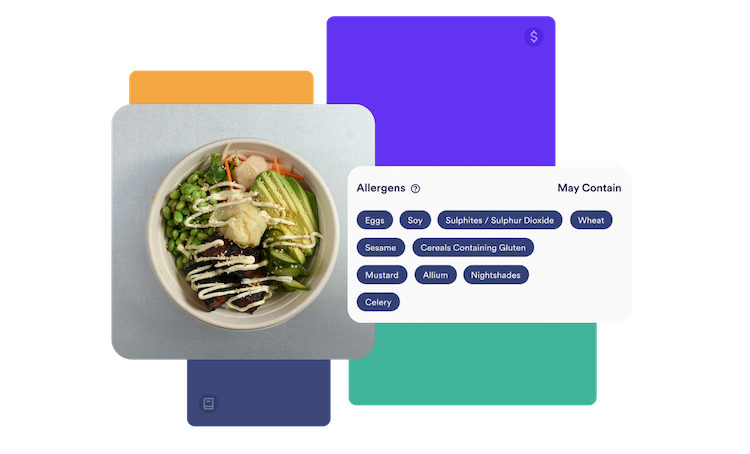 meez with nutrition labeling interface