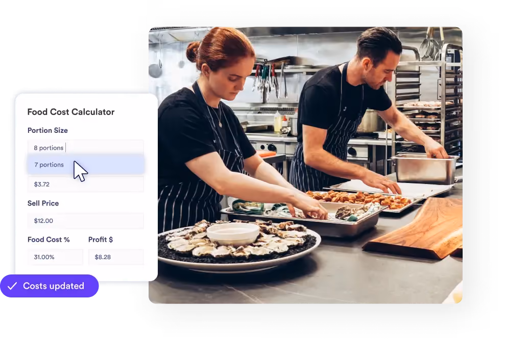 meez food costing feature