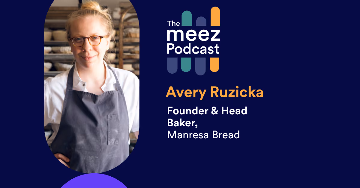 Navy image of Avery Ruzicka with a navy background