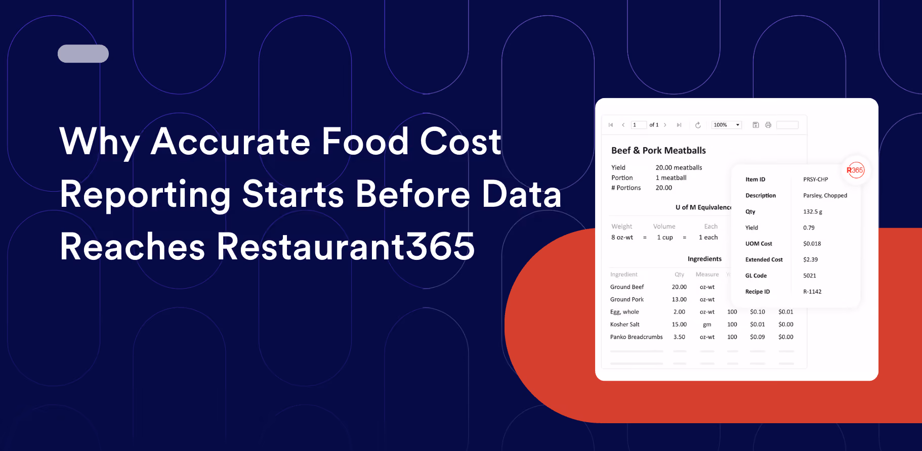 Why Accurate Food Cost Reporting Starts Before Data Reaches R365