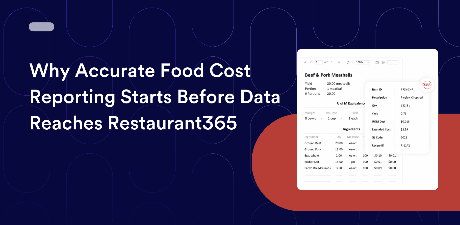 Why Accurate Food Cost Reporting Starts Before Data Reaches R365
