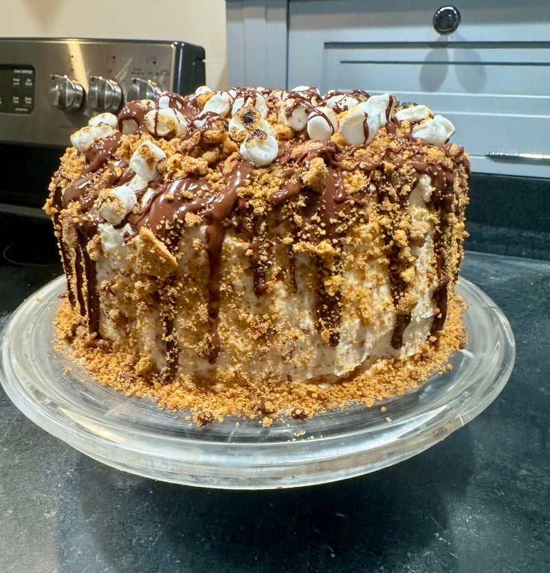 Pearl's Birthday S'more Cake