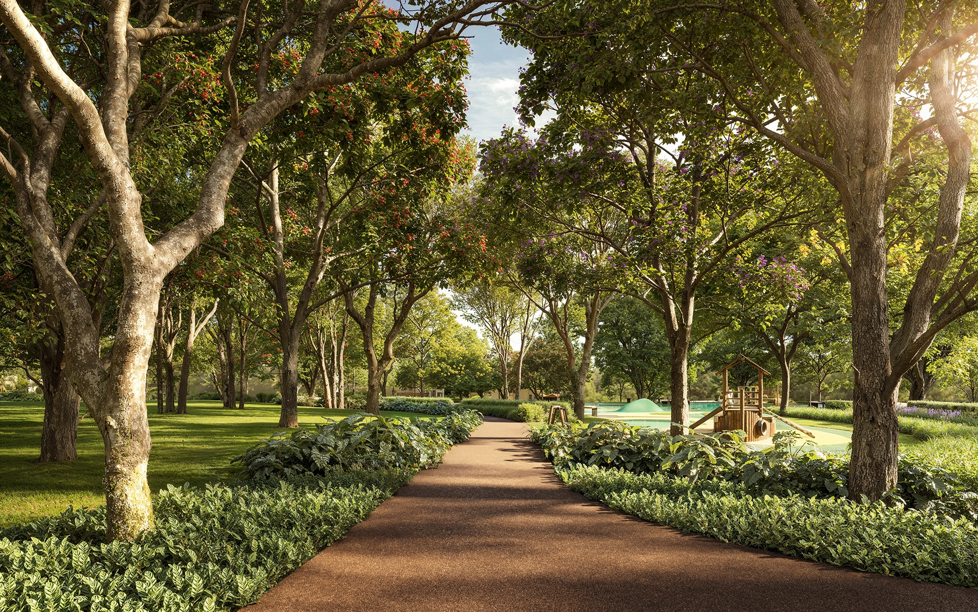 Perspectiva ilustrada da Praça