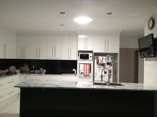 Kitchen after light installation
