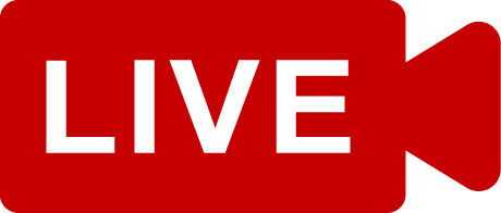 Live icon for streaming videos. 