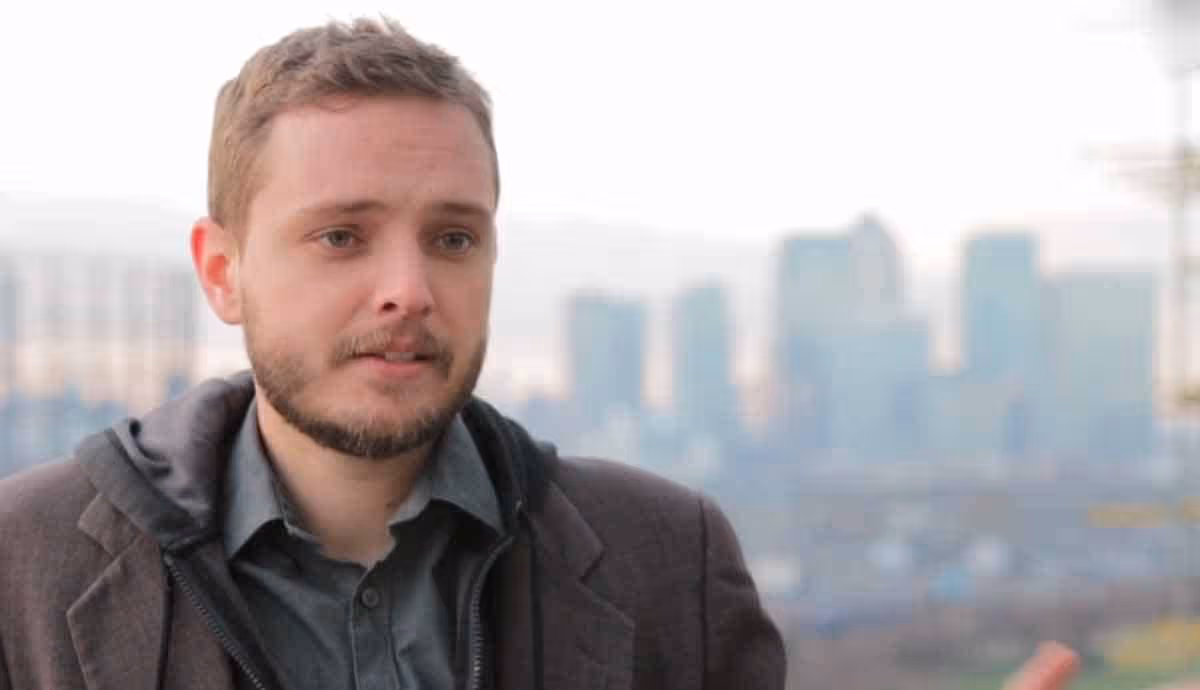 a man looking away from the camera