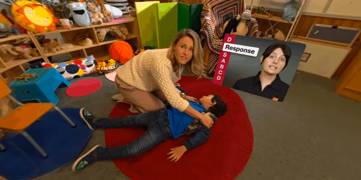 a woman holding a boy on a red rug