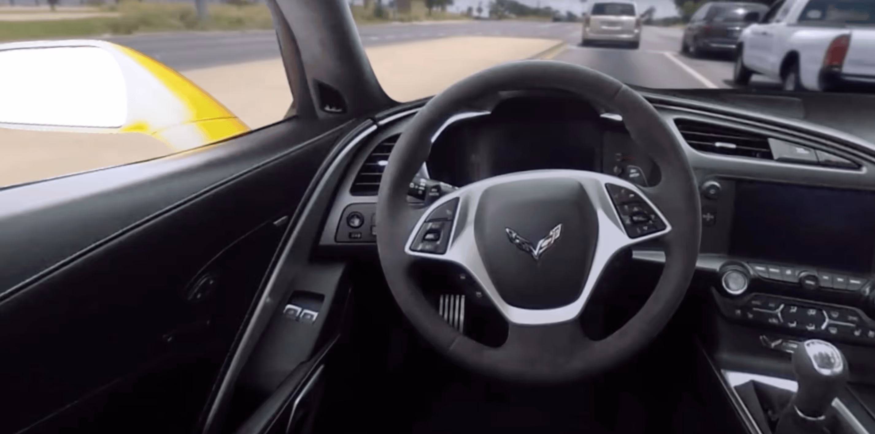 the inside of a car