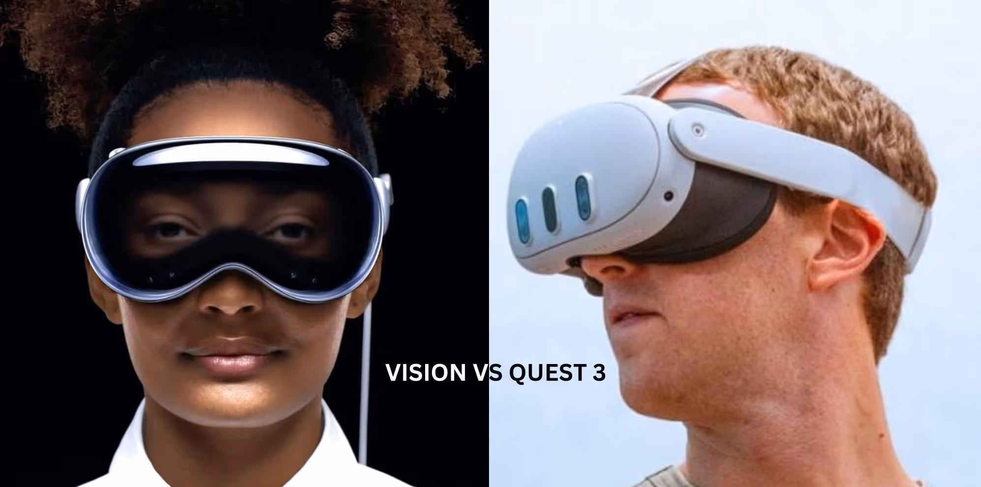 a man and woman wearing virtual reality goggles