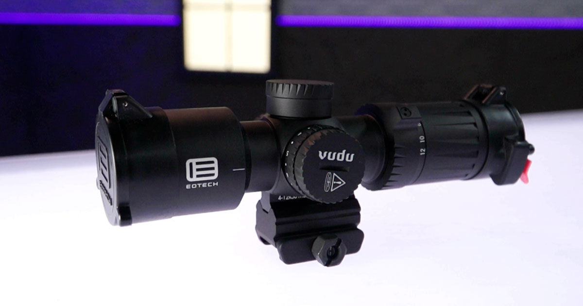 EOTech OGLC laser mounted alongside the Voodoo 4-12x36