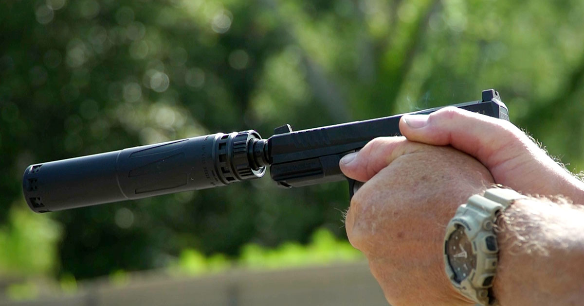 Ruger RXM full-size with Dead Air RXD suppressor