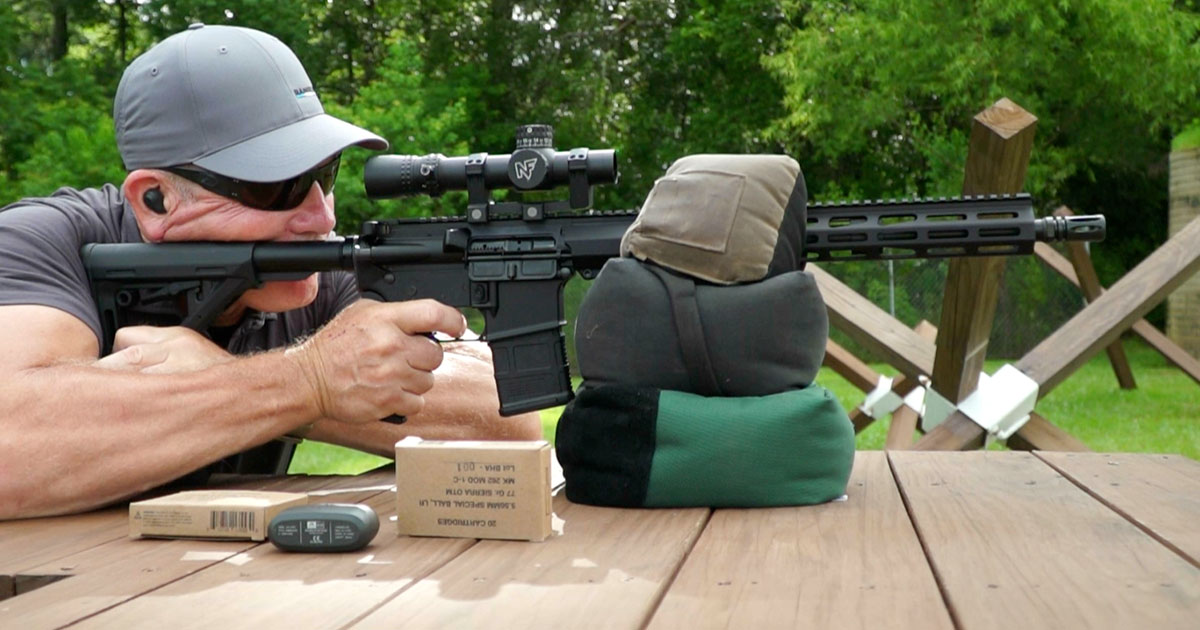 Shooting the Ruger Harrier on the range