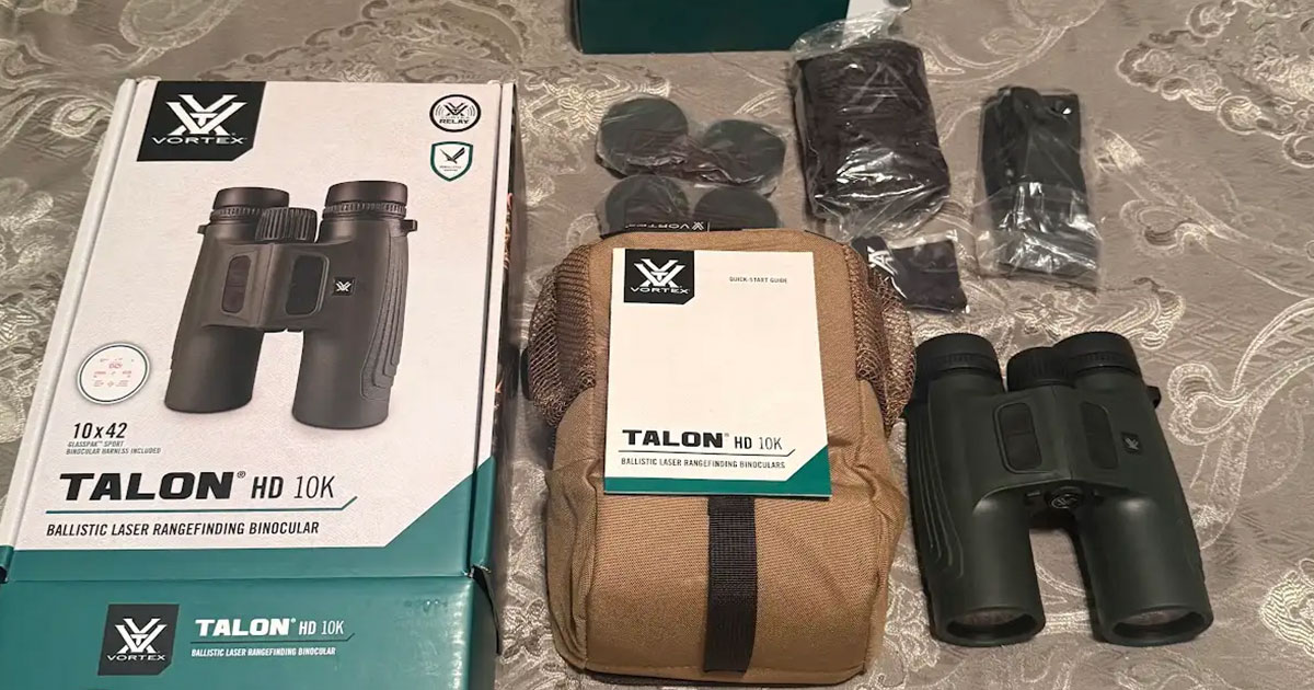 Vortex Talon HD 4K 10x42 laser rangefinding binocular