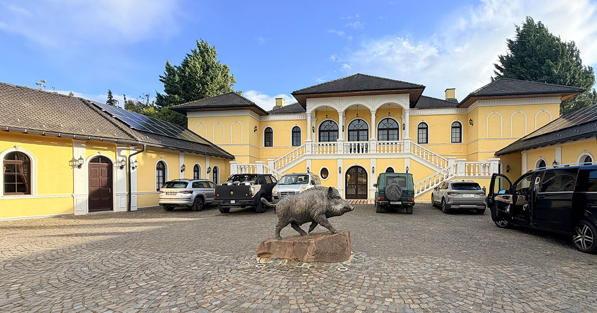 The 18th century mansion lodge in Hungary