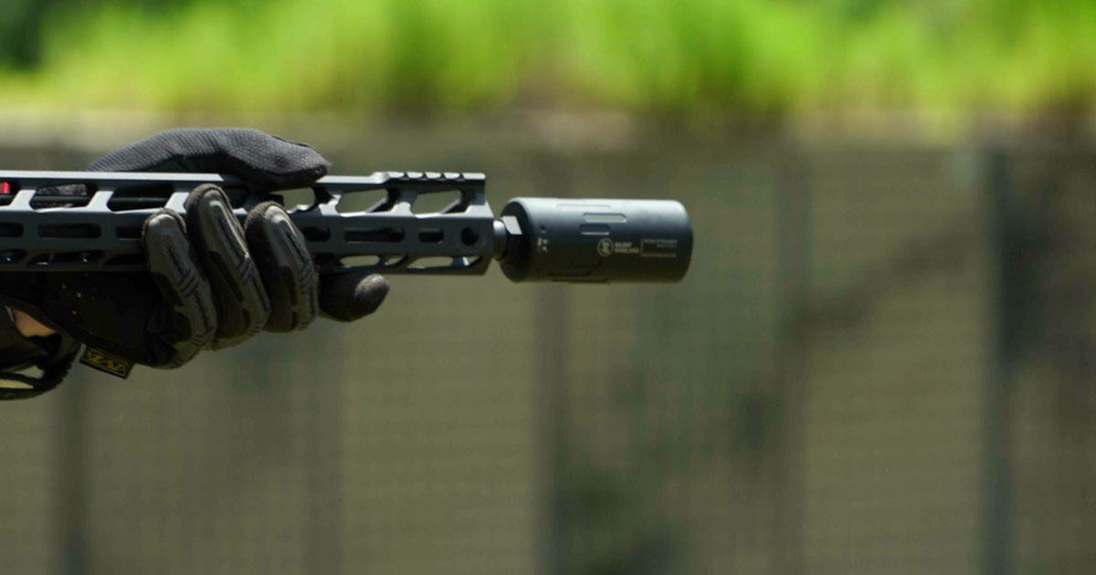 Chris Cerino shooting a Silent Steel USA suppressor on the range