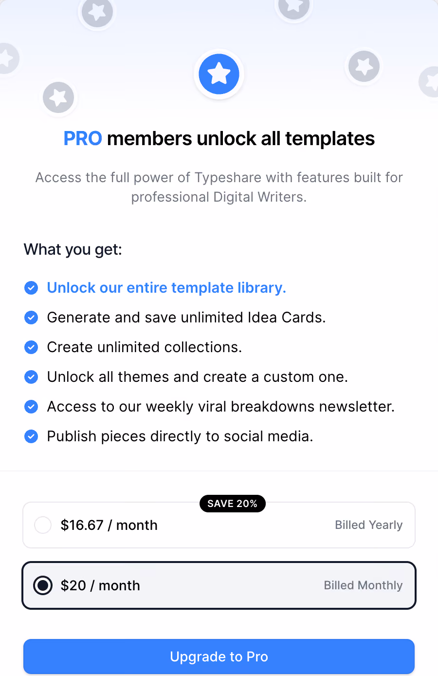 Typeshare Pro Plan