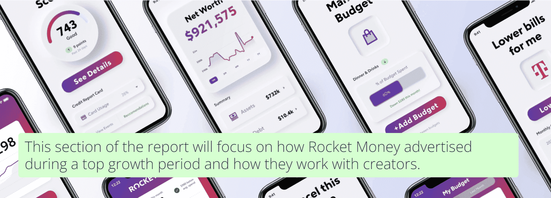 Rocket Money is a financial budgeting app
