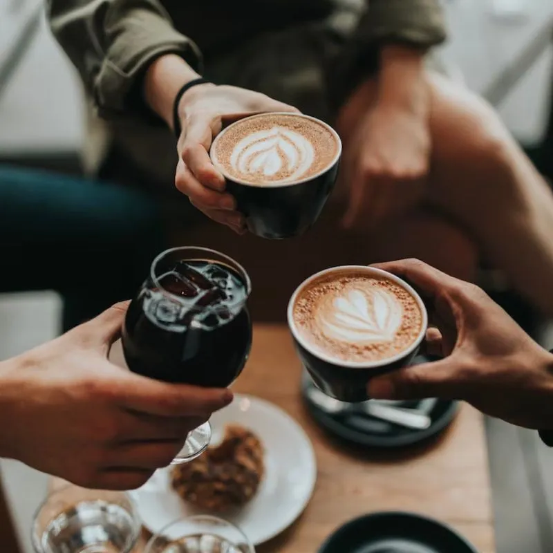 Office kitchen with bean-to-cup coffee machines