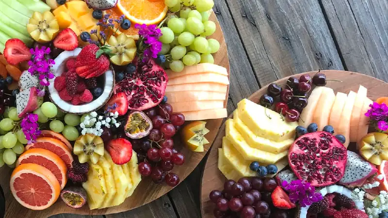 Fruit platters from Blackout Coffee and Catering.