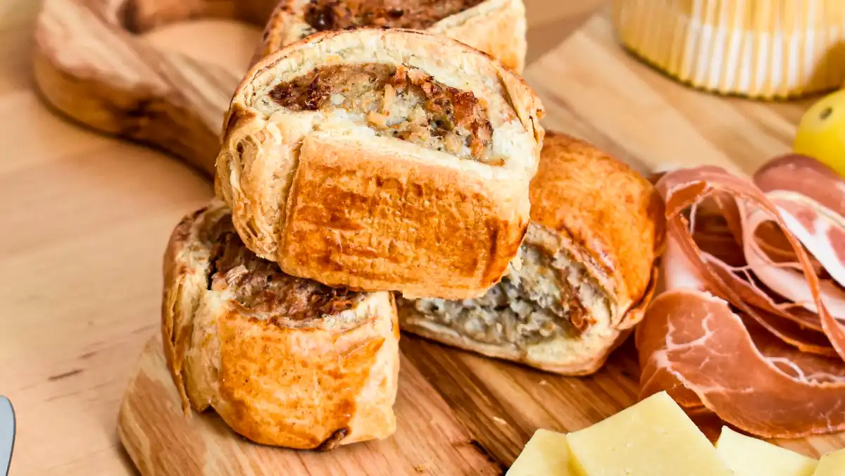 Bite-size sausage rolls.