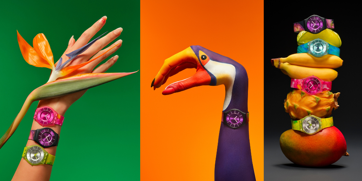 Swatch brengt tropische kleuren met Painted Paradise