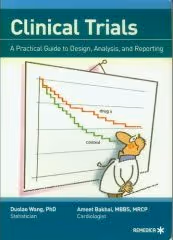 Cover of Clinical Trials book featuring a cartoon doctor