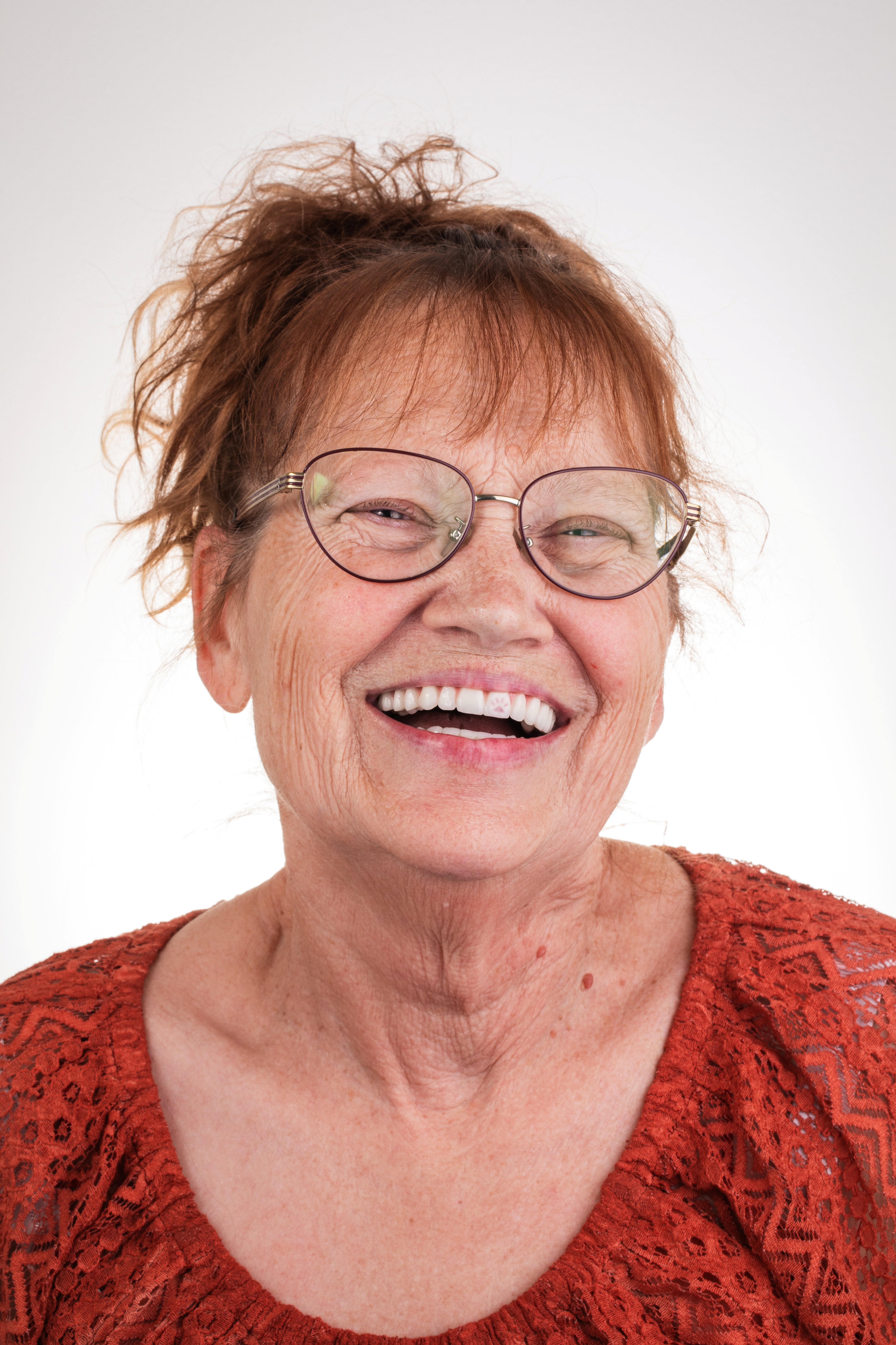Lady smiling