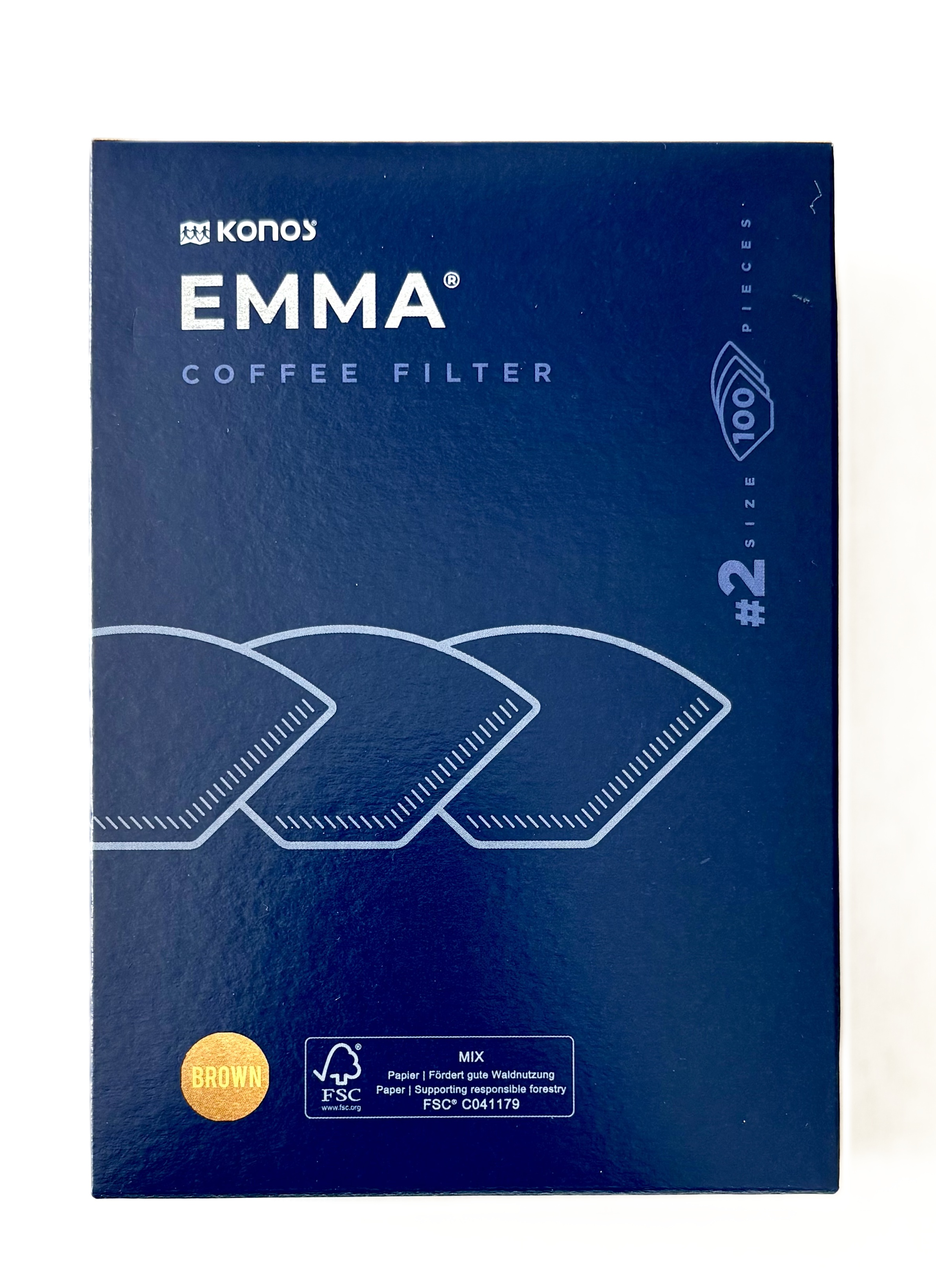 Emma Size 02/3 Brown Filter Papers (18 X 100)