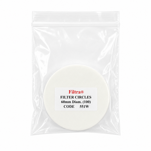 Filtra 60mm Discs Polybagged - White (100)