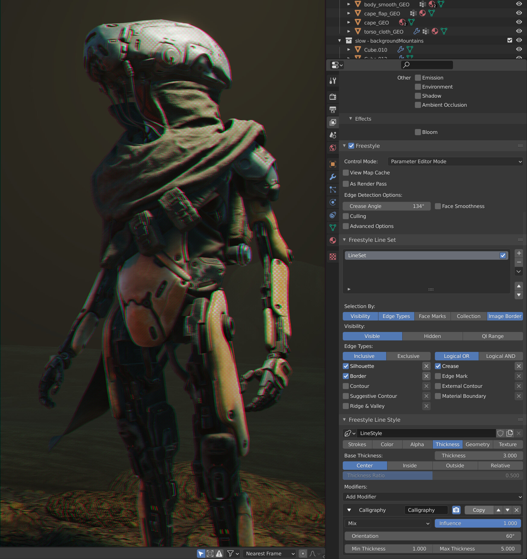 Recreating the Spider-Verse look in the Blender node editor