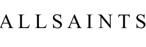 Black uppercase text spelling ALLSAINTS in a serif font.