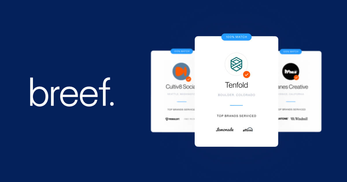 Connect with vetted marketing and creative agencies
