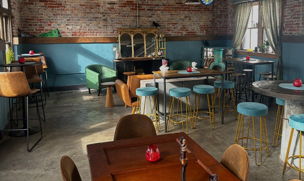 Warm comfortable space at the Hideaway room