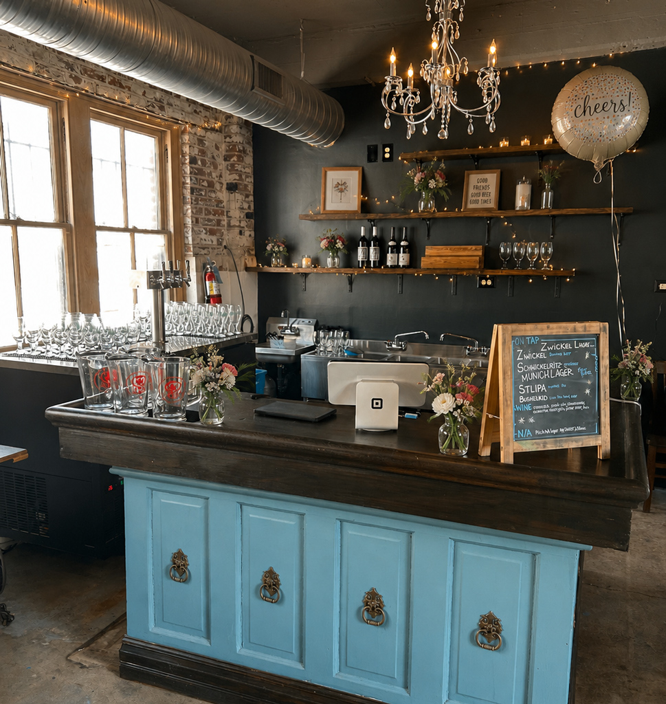 Cozy bar area in the hideaway