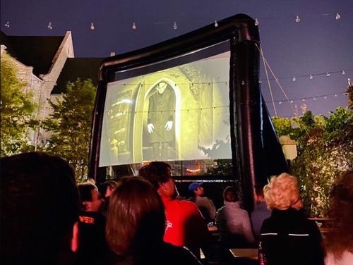 Join us at sundown on 10/22 or 10/28 (yes, two dates this year)! We are also showing the 2024 Nosferatu film in the Biergarten on 10/30.