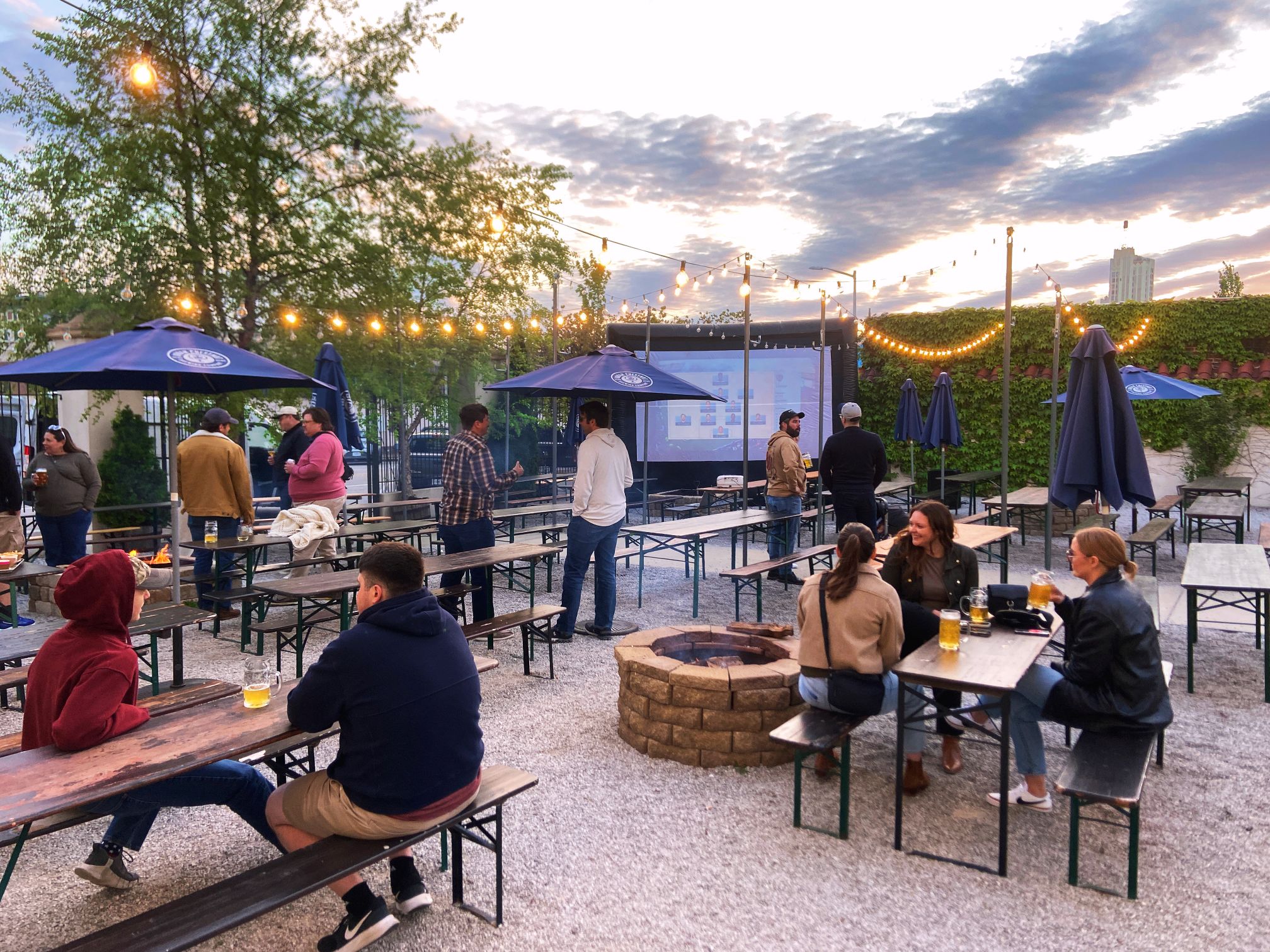 Get in the holiday spirit with the classic holiday film, Christmas Vacation, shown on the big screen in the Biergarten!