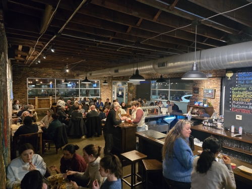 Get in the holiday spirit with movie nights in the Midtown Taste Room! 12/5, 12/12, 12/19 @7pm!