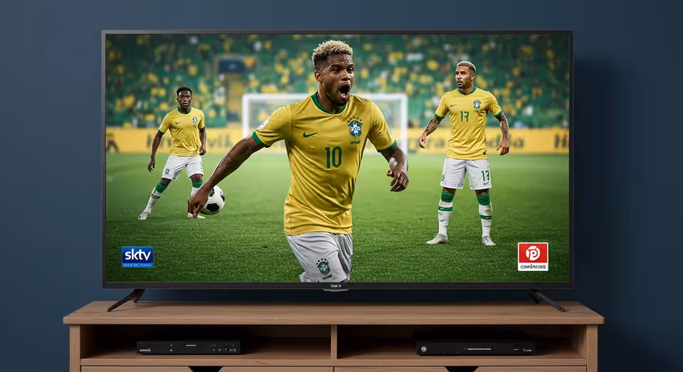 Jogadores da seleção brasileira de futebol em campo