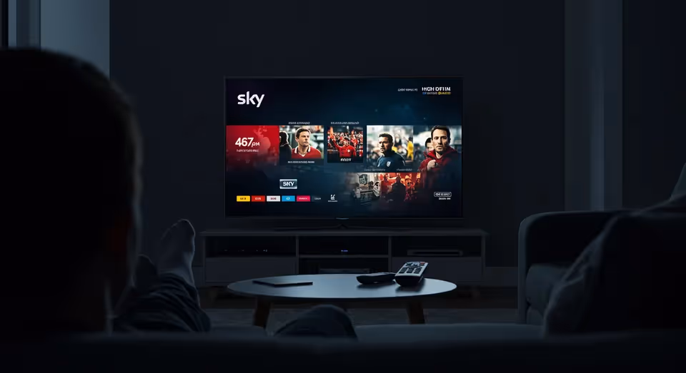Propaganda da SKY destacando qualidade HD