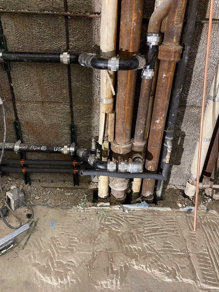 Site conditions during a NYC renovation by Gallery KBNY