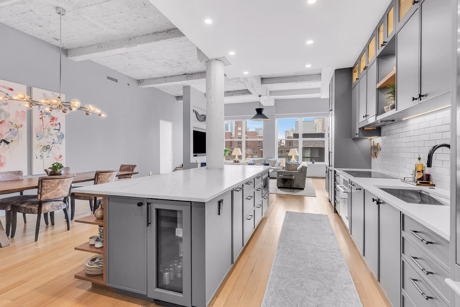 Kitchen from loft renovation by Gallery KBNY