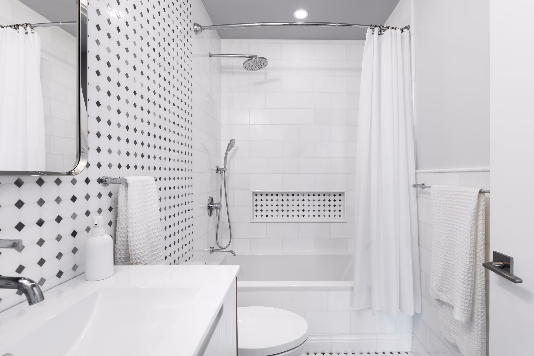 Bathroom from renovation at 245 East 54th Street in Midtown East by Gallery KBNY