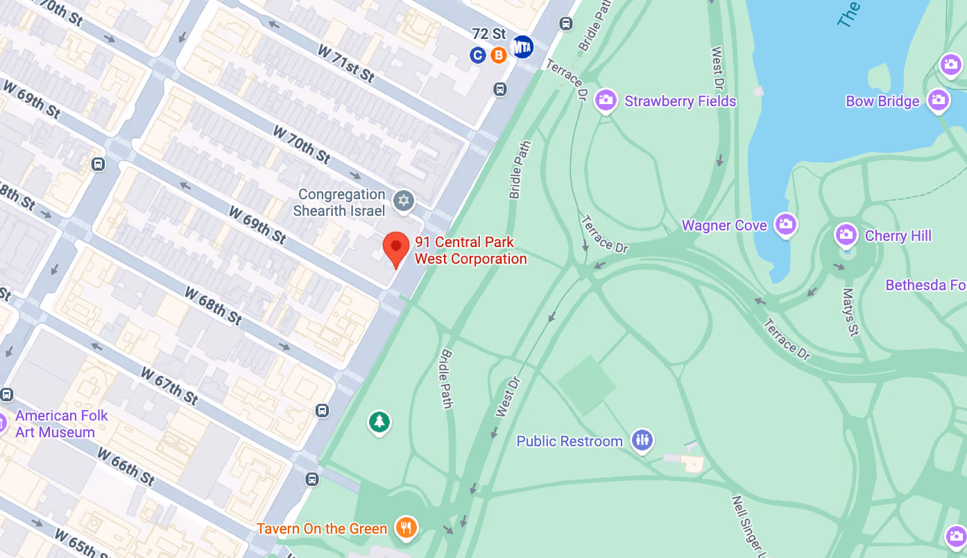 Renovation location map for the building