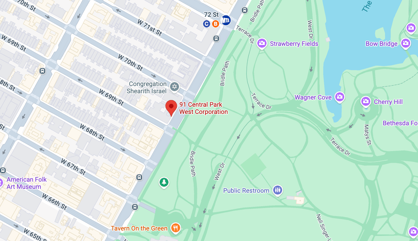 Renovation location map for the building
