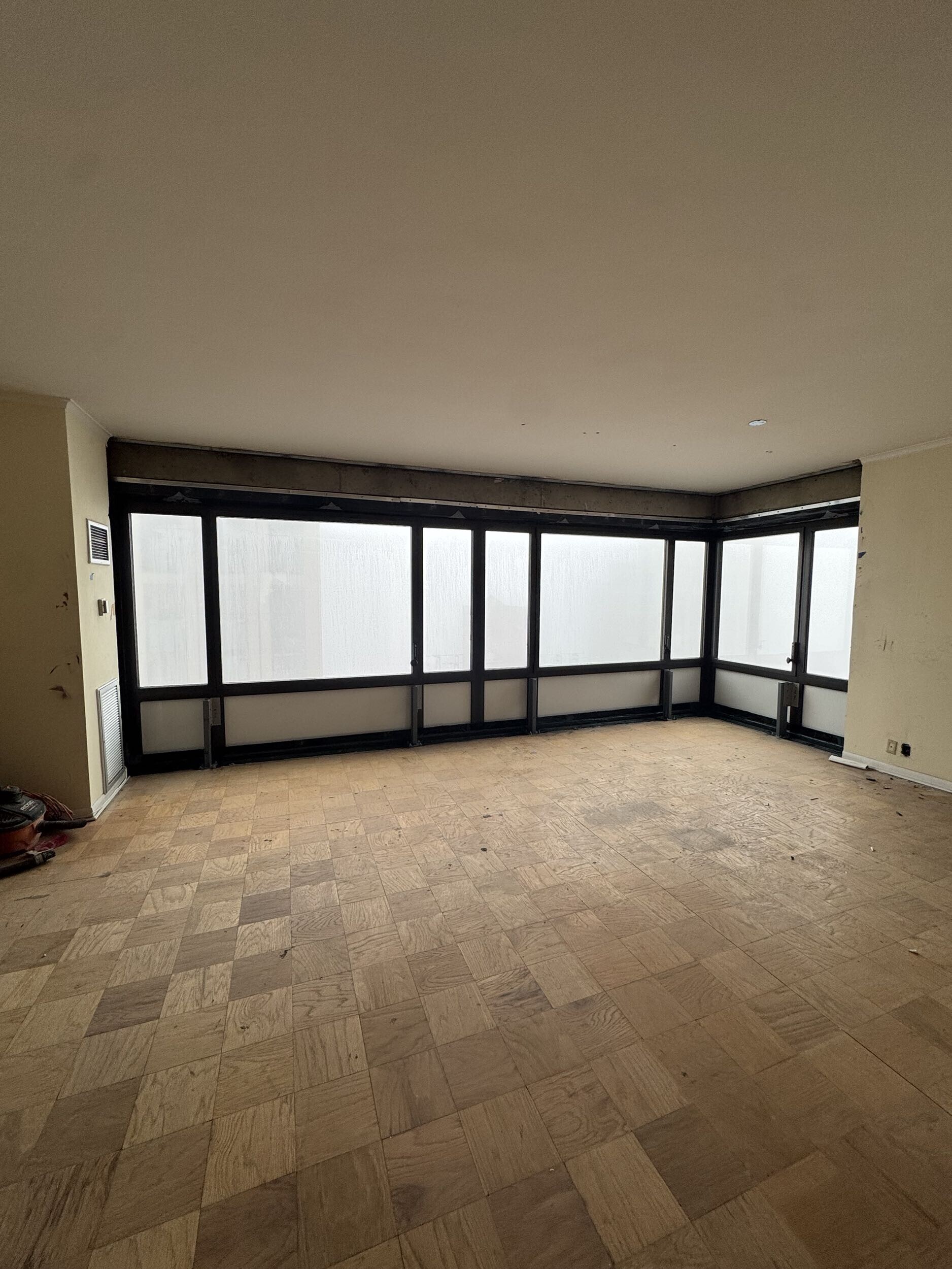 In-progress renovation by Gallery KBNY showing key building considerations